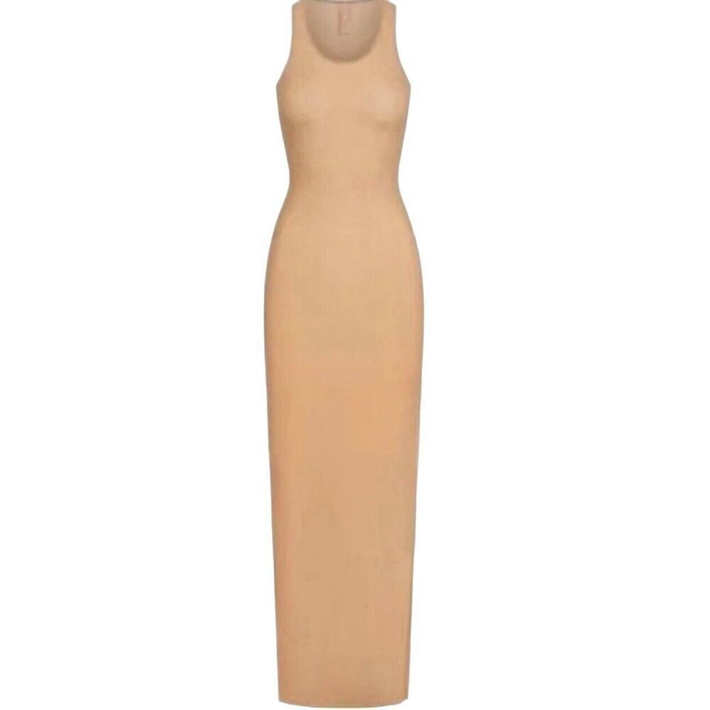 Skims MESH COVER UPS LONG DRESS STYLE: CU-DRS-2843 COLOR: OCHRE